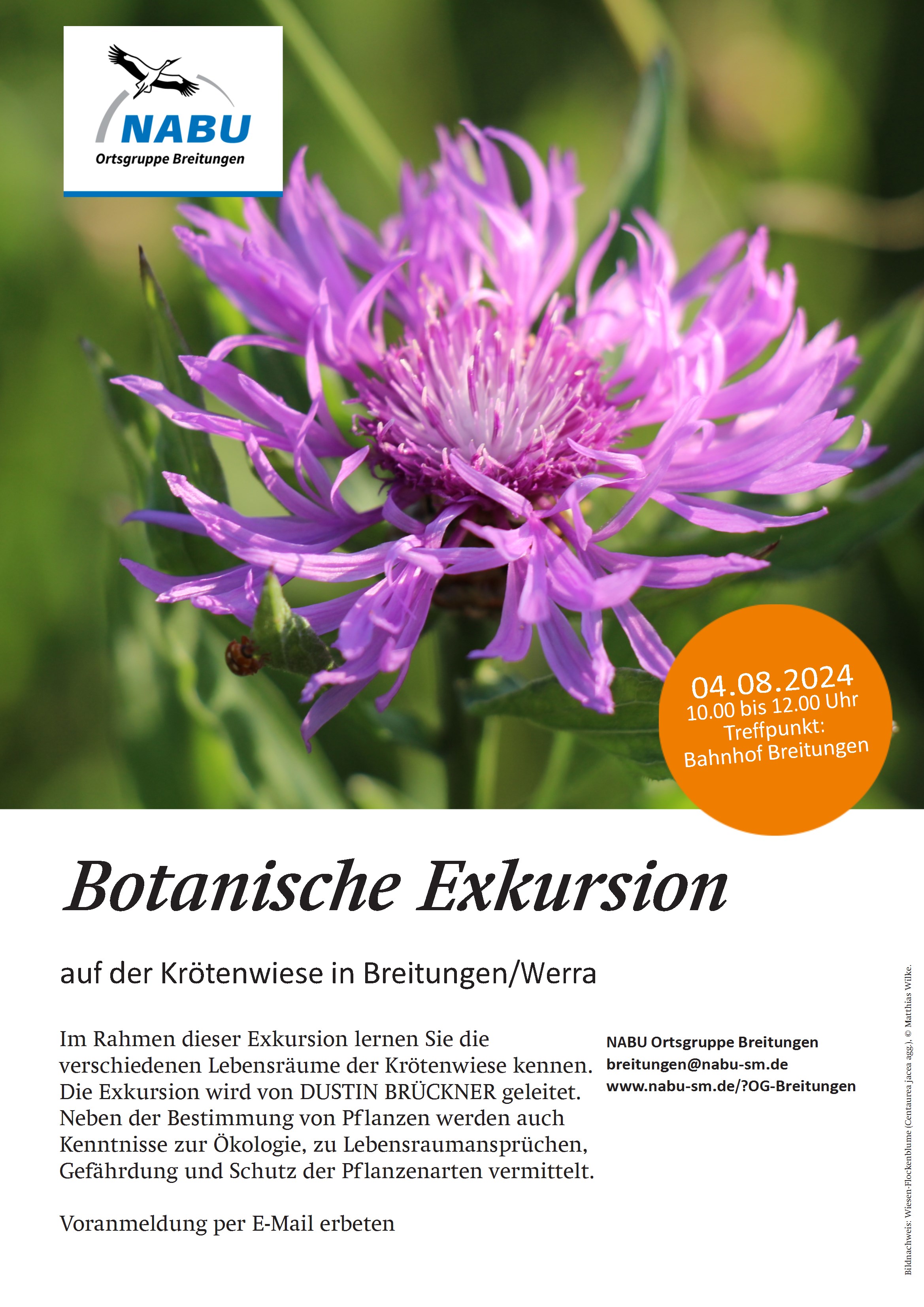 Plakat Botanische Exkursion A3